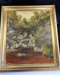 Thumbnail for Andrew Welch oil RCA painting gold Framed Welsh Landscape 29