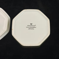 Thumbnail for Wedgwood Wild Strawberry Octagonal Trinket Box Bone China Made in England Gold T5