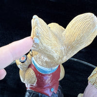Thumbnail for Rare Vintage Pepinware HandPainted Rabbit Figurines Mr. & Mrs. Flopsy Wallasey8