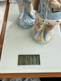Thumbnail for Antique 19th c German Porcelain Figurine Pair Two Children Bisque &Glazed Finish18