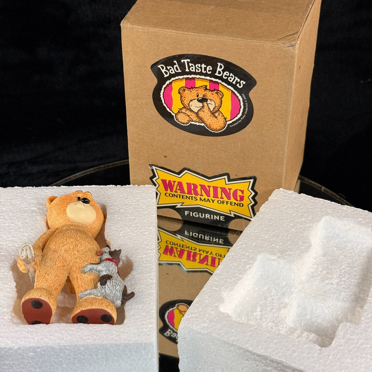 Bad Taste Bears Humphrey Figurine Dog Scene with Box Humor Adult Gift Resin1