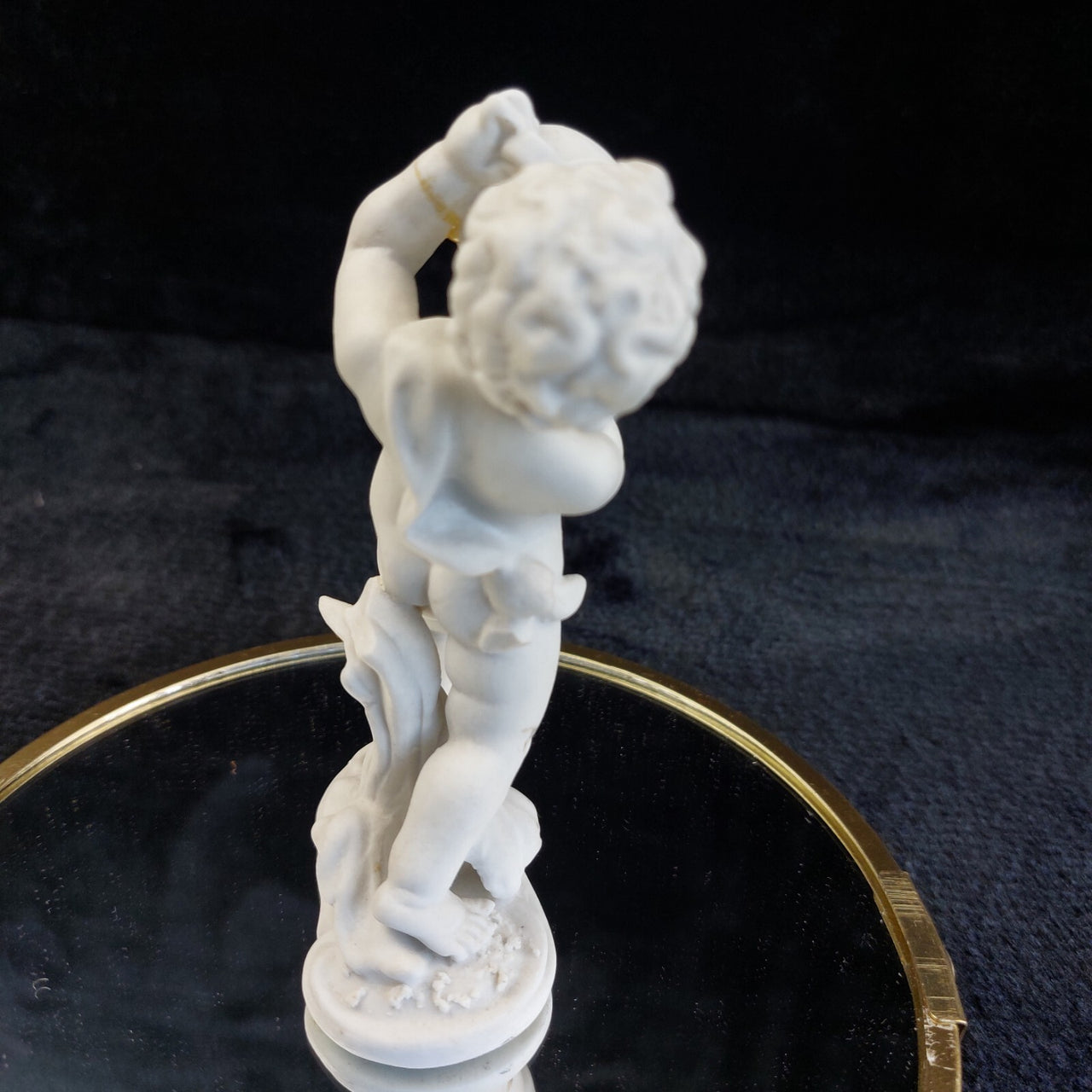 18th century Paul Pfuert Studio-Haus Cherub Pair 5in Bisque White Figurine antiq16