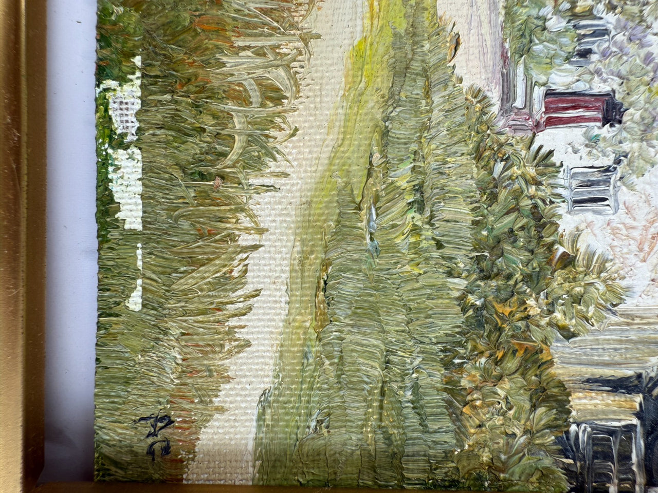 Classic Landscape Art Set Charming Cottage and "Rheinfal um 1840 Set of 3 Large16