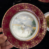 Thumbnail for Odette Degrain Delorge Limoges France Hunting Dog Plates Set of 3 8