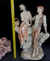 Thumbnail for Anina ( La Anna) Collection Italian Alabaster –Couple in Love Figurine  1999. 151