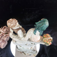 Thumbnail for Anina ( La Anna) Collection Italian Alabaster –Couple in Love Figurine  1999. 1513