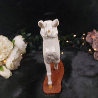 Thumbnail for Hand Carved Wooden Horse Figurine â Nose Damage- Rustic Decor Sculpture Orname6
