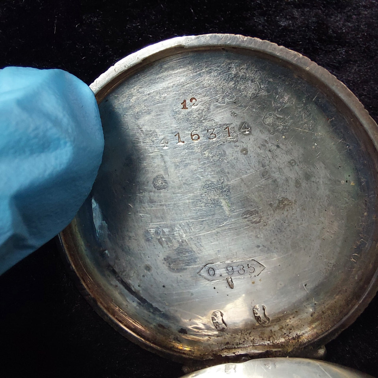 1800's antique Continental Silver Ladyâs Fob Watch Enamel Dial Ornate needs re10