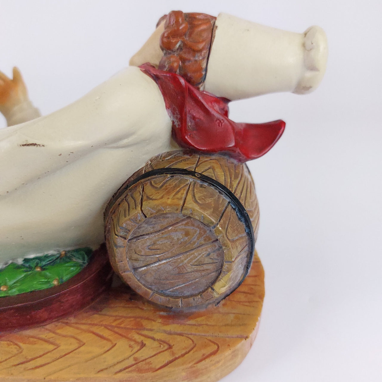 Vintage French Bottle Chef Holder Ceramic Hand Painted -872 grams Acceptable.12