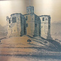 Thumbnail for Rare Framed Copper Etching Warkworth Castle NorthEast View  Artwork  24x17.5 cm0