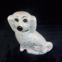Thumbnail for Staffordshire 19th Century antique porcelain Dog figurine 10.5