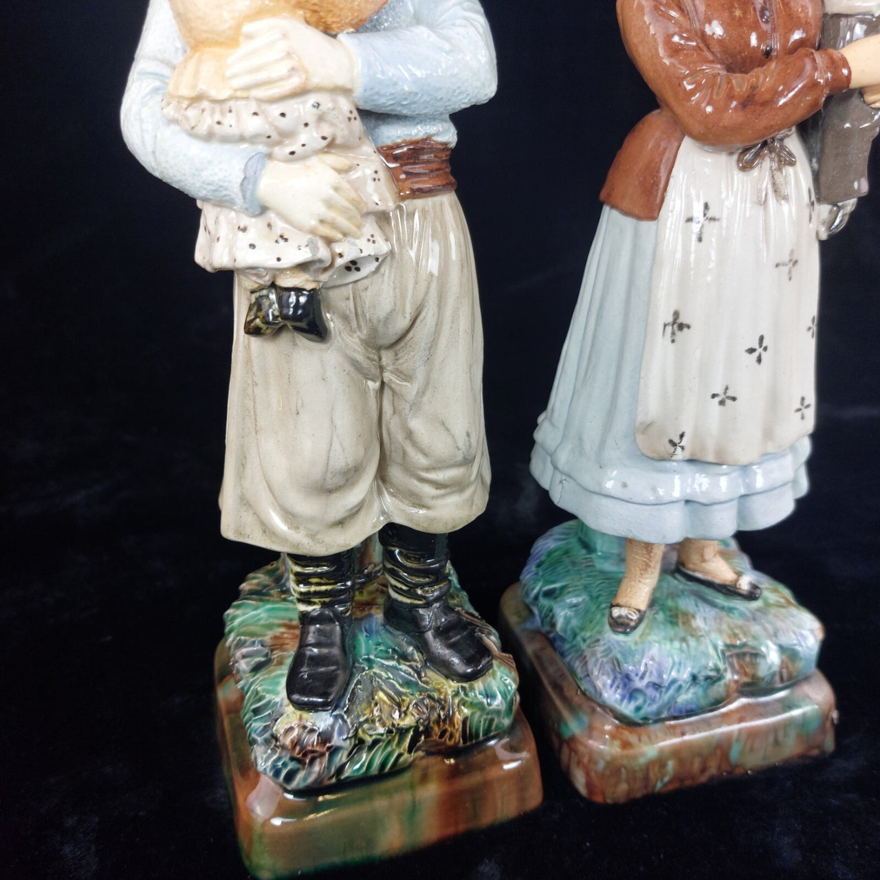 Wittmann & Roth Of London Figure 1900s Of A Fisherman And Children&wife repaired6