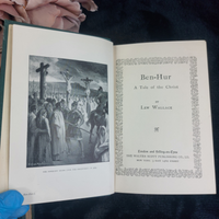 Thumbnail for Wallace Ben-Hur & Mulock Olive Gilt Edge Books Antique Book 1903  Good Condition9