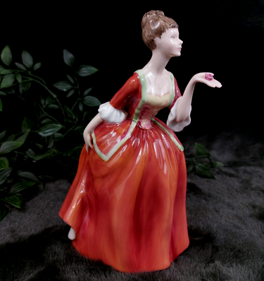Royal Doulton Porcelain victorian lady Figurine Flower of Love signed 1