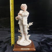 Thumbnail for V. Belcari Figurine Boy with Dog Italy Armani Porcelain Sculpture Vintage 8