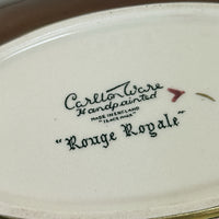 Thumbnail for Carlton Ware Rouge Royale Oval Dish Gilded Oriental Dish Gold Trim China Plate8