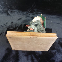 Thumbnail for N Capodimonte Boy Dog Figurine Signed A.G. see pics 9.5
