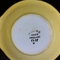Thumbnail for Maling Yellow Floral Dish England Vintage Display Trinket 5.75 Inch 1930s2
