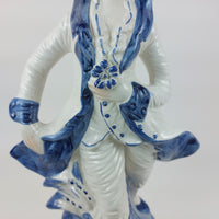 Thumbnail for Vintage Capodimonte Lady in Blue Porcelain -Figurine Italian Italy Large.13.5