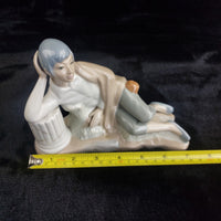 Thumbnail for Casades Spain Porcelain Figurine Reclining Man in Classical Robe Signed Spanish3