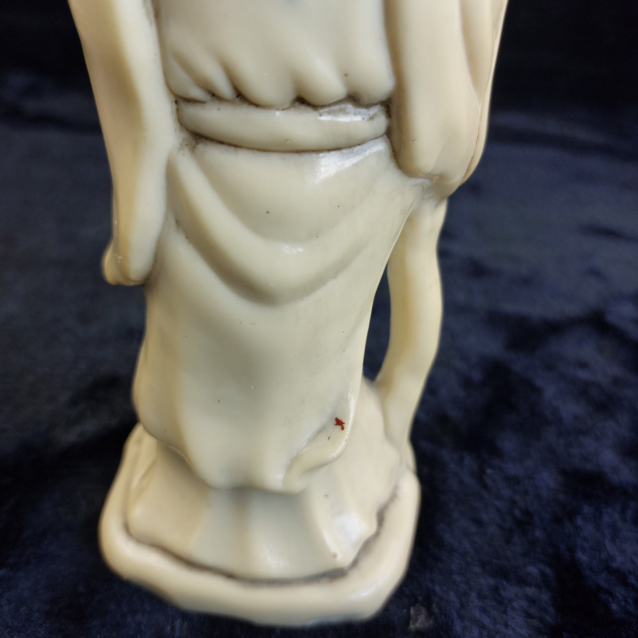 Wise Asian Man Figurine Resin– Acceptable Worn Patina stone Look  7.5" Tall 6