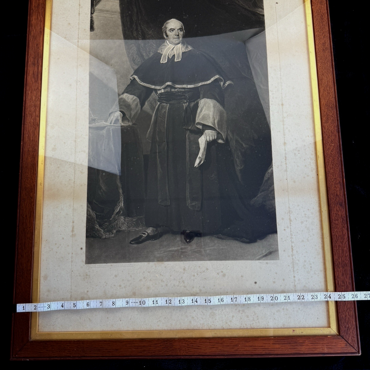 RARE Antique 1820 Engraving large print Sir Thomas Strange Knight, Chief Justice9