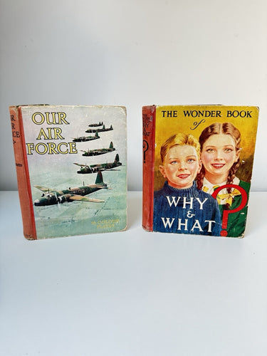 Wonder Book Why & What Our Air Force 1940 RAF Vintage Educational Lot WWII Gift0