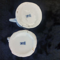 Thumbnail for Z Crown Staffordshire Jugs Toby Style Pair antique vintage kitchen  4