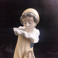 Thumbnail for RARE by NAO Lladro Pierrot Clown Figurine with Mandolin 1987 bookcase decor8