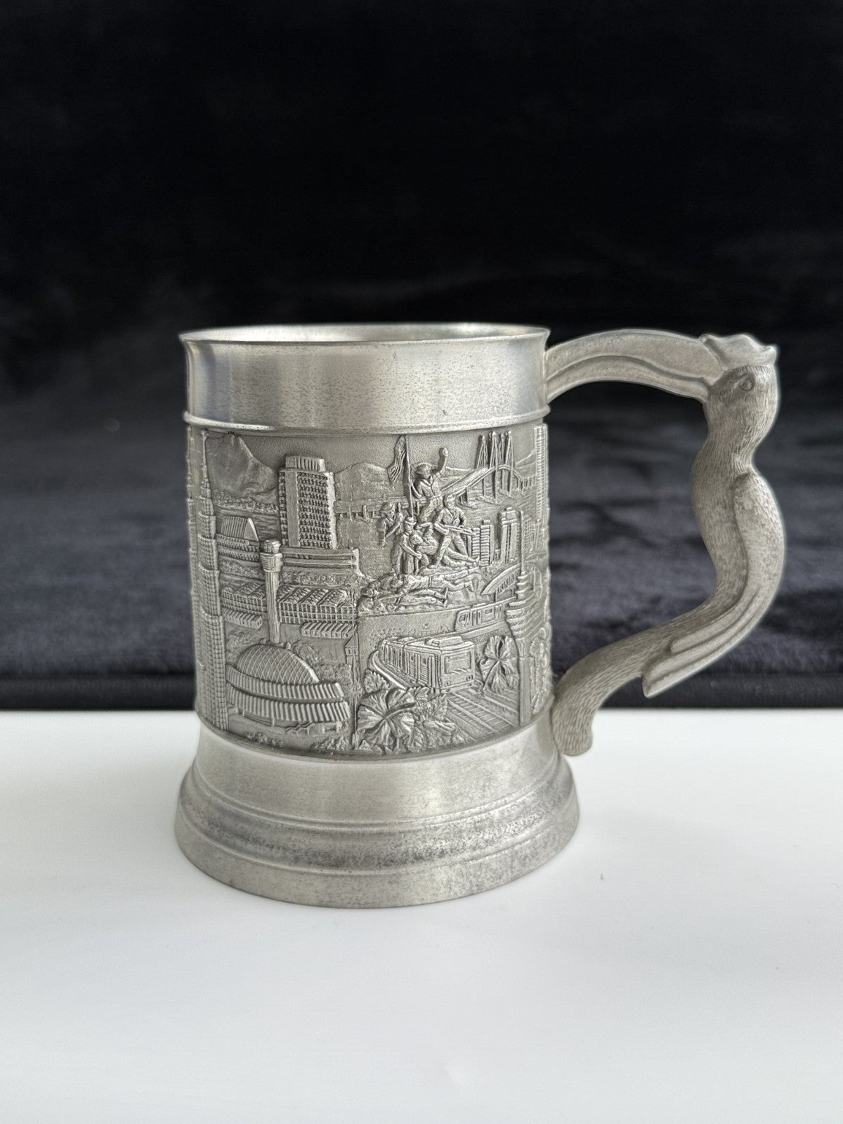Royal Malaysian Selangor Landmarks Pewter Tankard / Mug with certificate Repro17