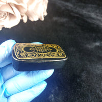 Thumbnail for 19th century- Victorian Lacquered Snuff Box – Gold with Black Detailing Antique11