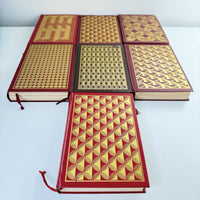 Thumbnail for Reader’s Digest Condensed 1980s Books Set x7 Red Leatherette Bookshelf Deco4