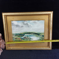 Thumbnail for 1882 J. Middleton Painting Landscape “Duddingston Loch from the Queen’s Drive