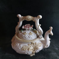 Thumbnail for Rare Capodimonte Italian Porcelain Teapot – Floral Rococo Style Tea Pot gift18