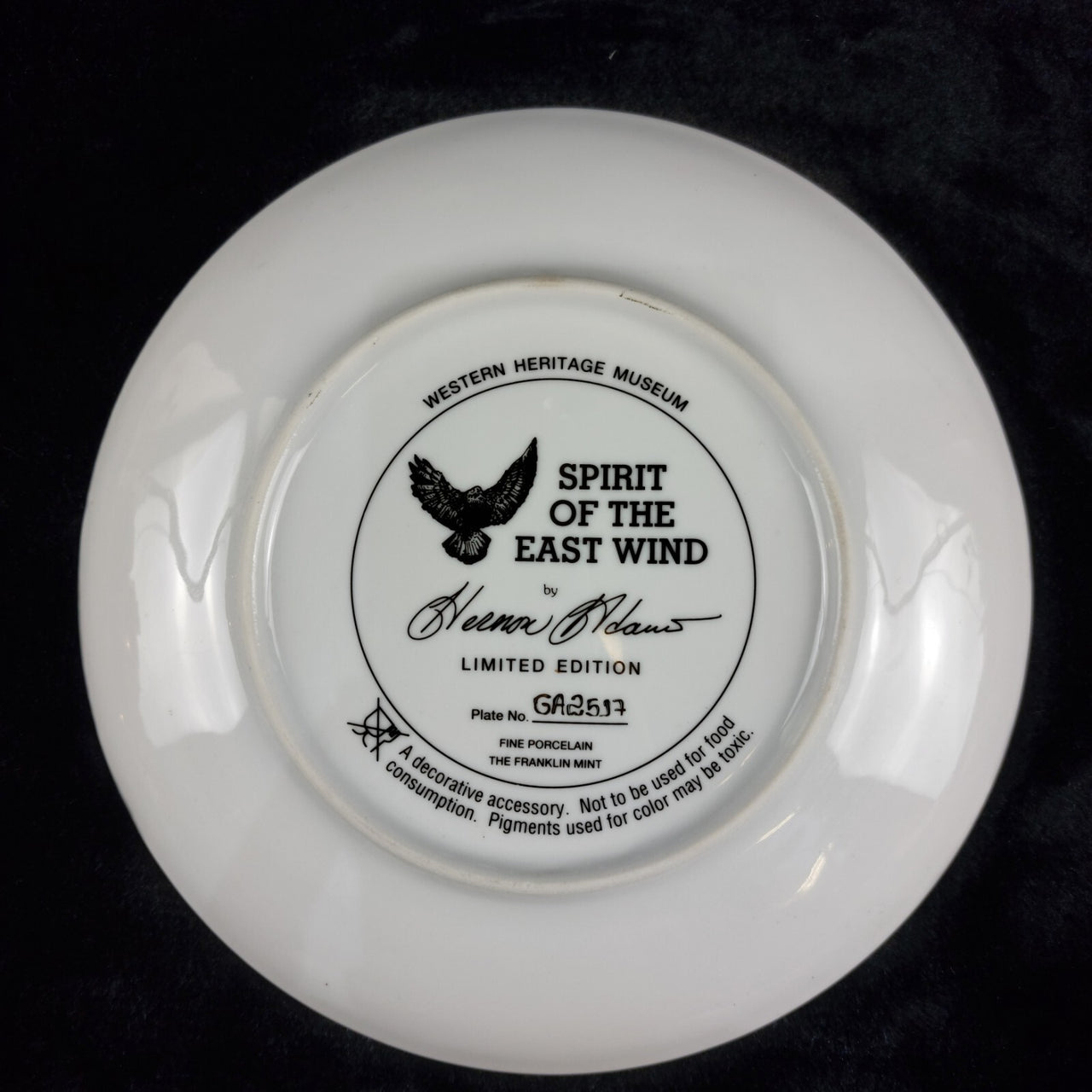 Limited Edition  Plate Spirit of the East Wind by Heena Adams 8" decor wall 3