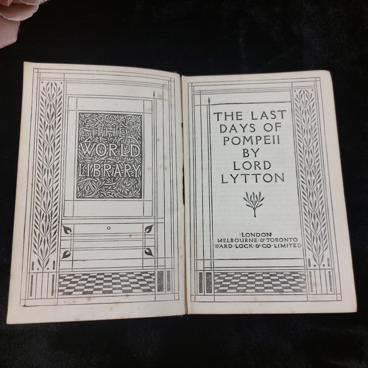 1911 Last The Days Of Pompeii Lord LyttonDecorative Edition Ward Lock Co Book.10