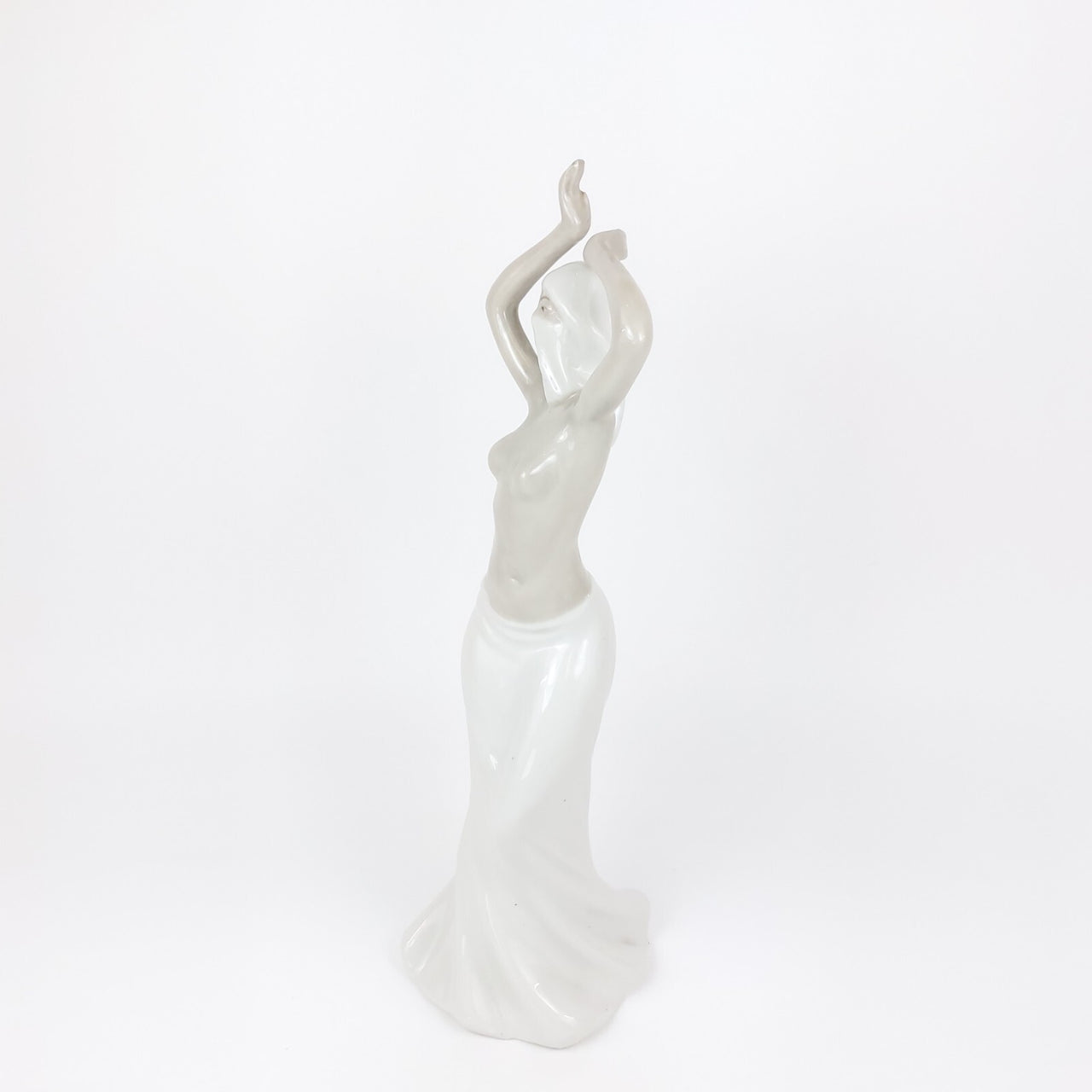 Possibly Antique Dancing Lady Figurine Porcelain Dancer Elegant Rare Vintage 11"19