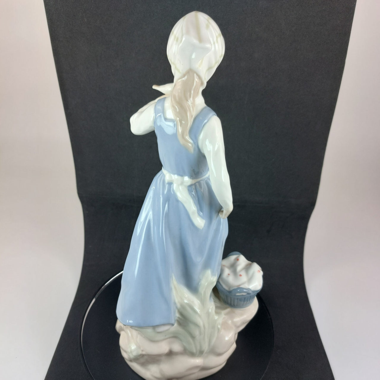 Nadal Rare, collectable Lady with Basket & Bird Figurine see pictures. 28 c.13