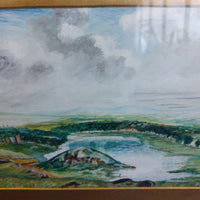 Thumbnail for 1882 J. Middleton Painting Landscape “Duddingston Loch from the Queen’s Drive