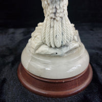 Thumbnail for Leonardo Golden Statue Eagle Sculpture Marble Resin 9” Figurine United Kingdom.6