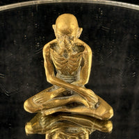Thumbnail for Antique Brass Indian Starving Buddha Statue – 3” Fasting Siddhartha Figurin2