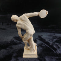 Thumbnail for Greek Discobolus Thrower Discus Statue Made in Greece – 7in Resin Figure 347g.2