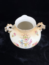 Thumbnail for Antique Crown Devon Floral Twin Handled Urn Vase c.1917-1930 English Pottery7