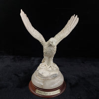 Thumbnail for Leonardo Golden Statue Eagle Sculpture Marble Resin 9” Figurine United Kingdom.0