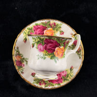 Thumbnail for Royal Albert Old Country Roses Cups & Saucers Set of 2 Bone China England 19626