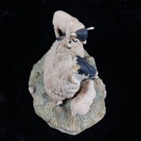 Thumbnail for Border Fine Arts 1980s D Walton Scottish Black Face Sheep Family Highland6