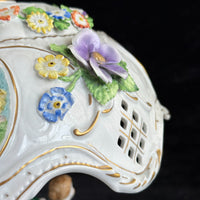 Thumbnail for Antique Hand-Painted Royal KPM Bavaria Porcelain Table Lamp with Floral decor9