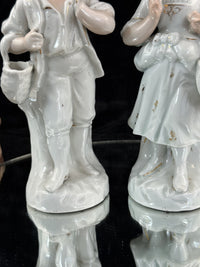 Thumbnail for antique figurine couple see the pics decor bookshelf collectables Unmarked White1