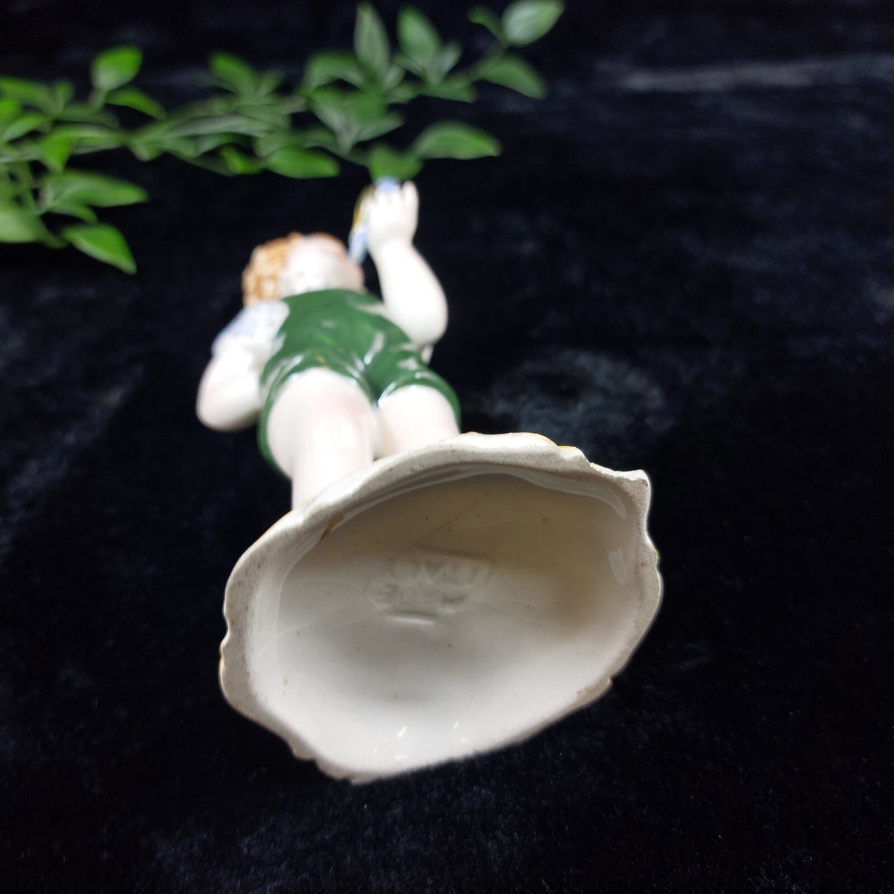 Vintage Italian Porcelain Figurine – Mid-Century Boy with (Damaged Beak)   Bird8