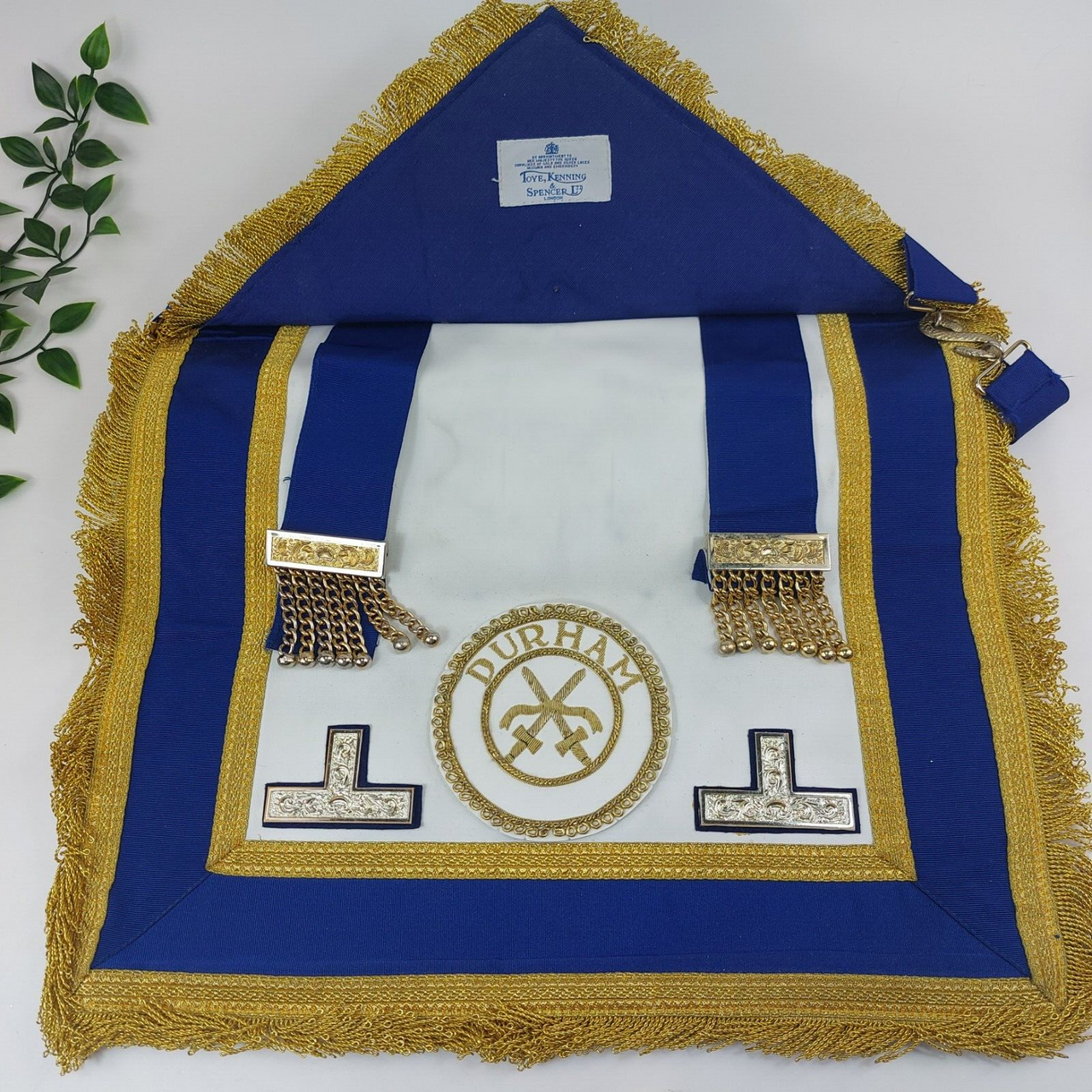 Vintage Durham Masonic Apron and Collar Set by Toye, Kenning & Spencer Ltd9